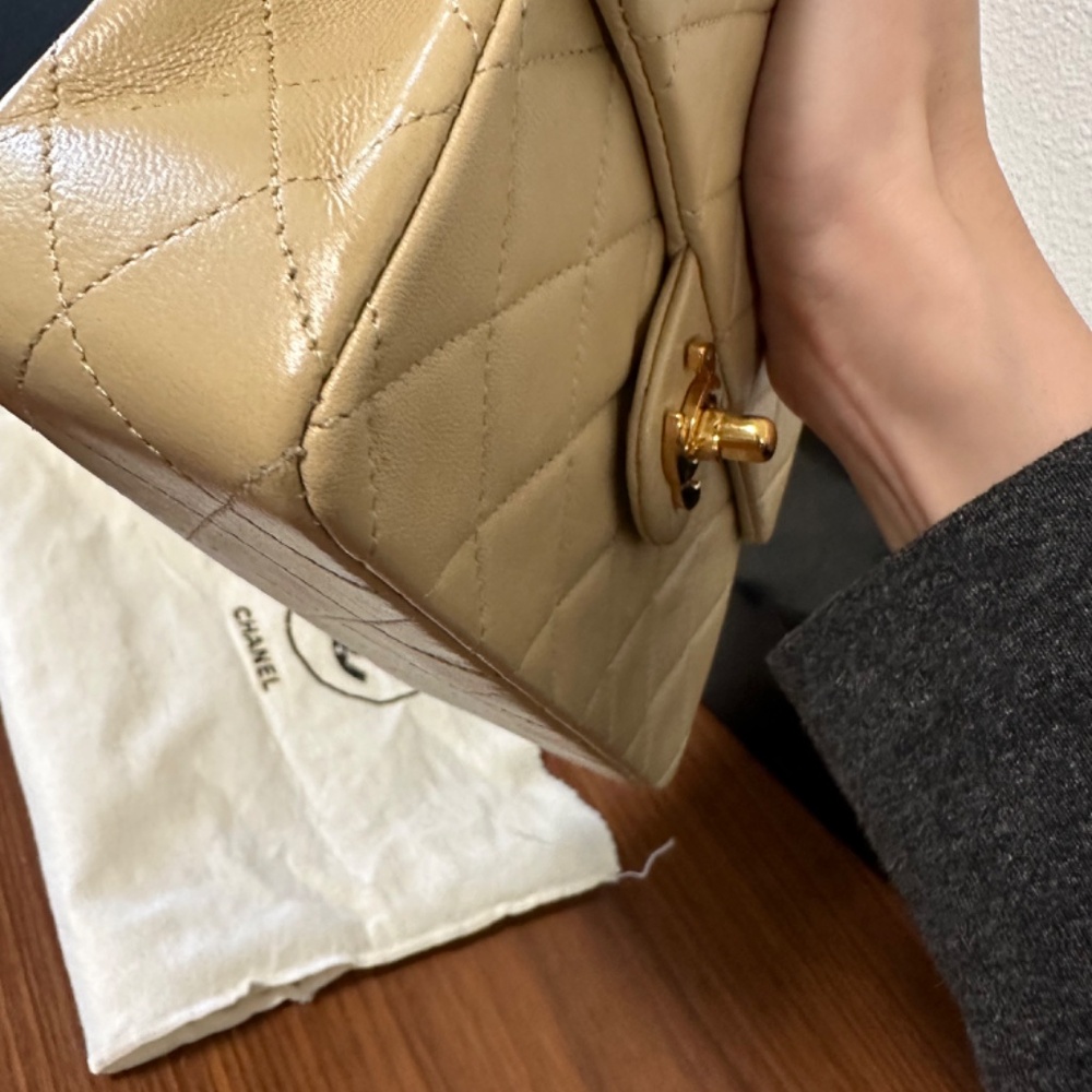 Chanel Vintage Mini Square Flap Quilted Lambskin - Picture 9 of 11